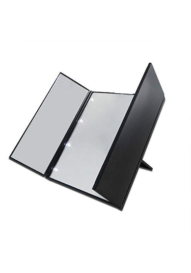 Techtic Led Işıklı Katlanabilir Makyaj Aynası Masaüstü Taşınabilr