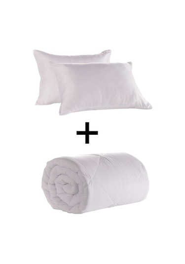 Madame Clean Microfiber Çift Kişilik Yorgan + 2 Adet Yastık Seti
