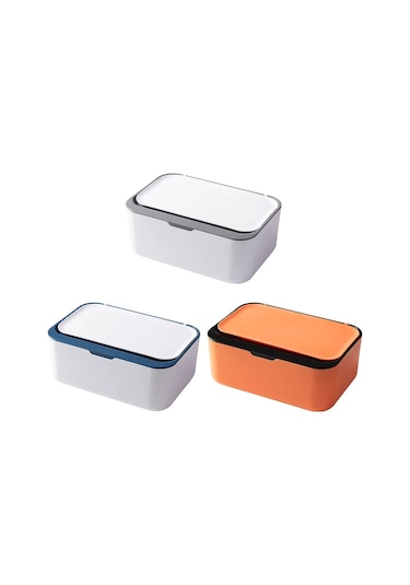 Beyaz-ıslak Mendil Saklama Kutusu Kapaklı Ev Masaüstü Kağıt Mendil Dağıtıcı Peçete Durumda Peçete Saklama Kutusu Tutucu Konteyner