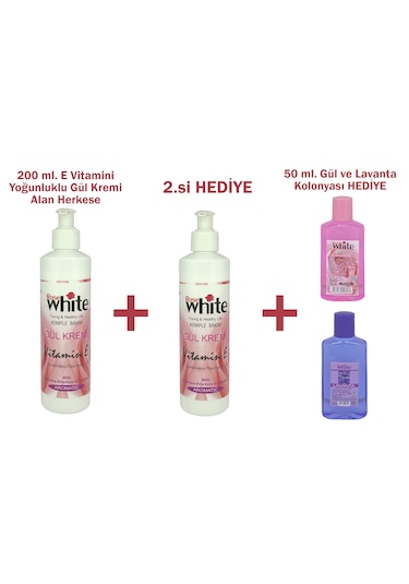 Hediyeli Ürün 200 Ml. E Vitamini Yoğunluklu Gül Kremi Alan Herkese