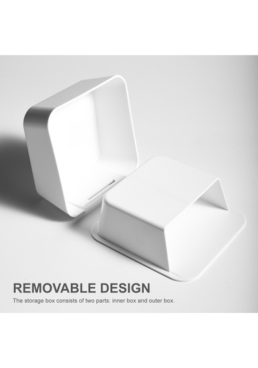 Leezsing Duvara Monte Pamuklu Çubuk Saklama Kutusu Saklama Düzenleyici Makyaj Pedleri Saklama Kutusu Banyo Düzenleyici Ev Dekoru Mutfak Banyo Ofis