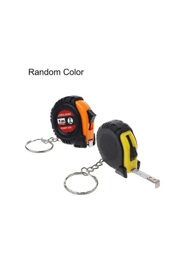 Novahub Cetvel Çelik Mezura Anahtarlık Mini Cep Ölçme Aracı 1 M