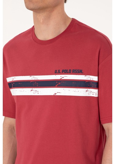 U.s. Polo Assn. Erkek Vişne Tişört 50306912-vr223 Vişne