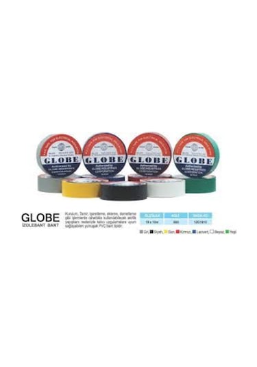 Globe Bant 0.13Mmx19 Mm 10 Lu Paket 10 Adet Karışık