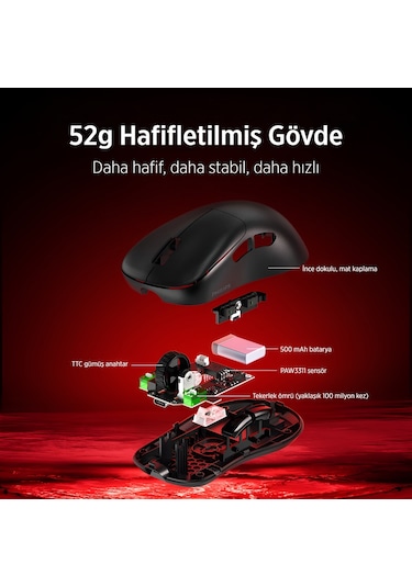 Philips EVNIA Serisi SPK9418 Kablosuz Bluetooth 12000DPI 6 Tuşlu Optik  Oyuncu Mouse