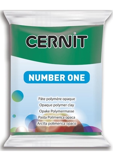 Cernit Polimer Kil Seramik Hamuru Number One 56gr 620 Emerald Green