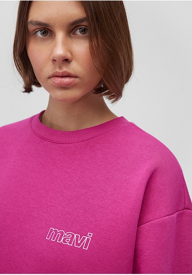 Mavi - Mavi Logo Baskılı Pembe Sweatshirt 1611656-70943 Pembe