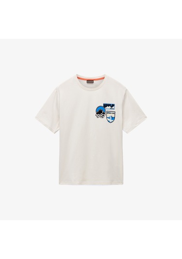 Napapijri S-montepiana Erkek Bej T-shirt Np0a88svn1j1 Bej