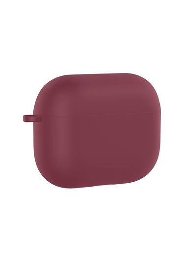 Apple Airpods Pro 3 İle Uyumlu Kılıf Standart Yumuşak Silikon Case Koyu Mor