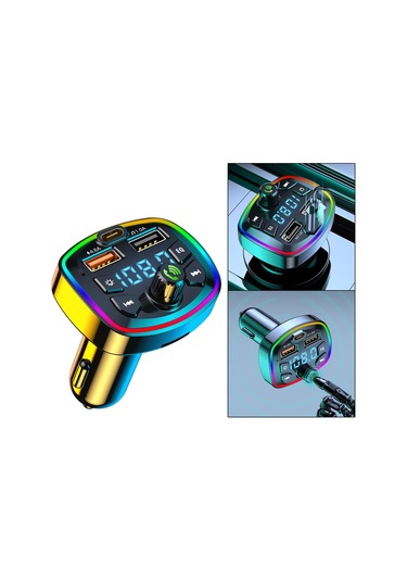 Suntek Araba Bluetooth Verici Bluetooth 5.0 Çakmak, 2 Usb