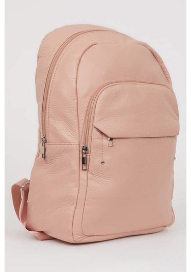 Defacto Kadın Suni Deri Sırt Çantası C5607AXNSPN232 Pembe