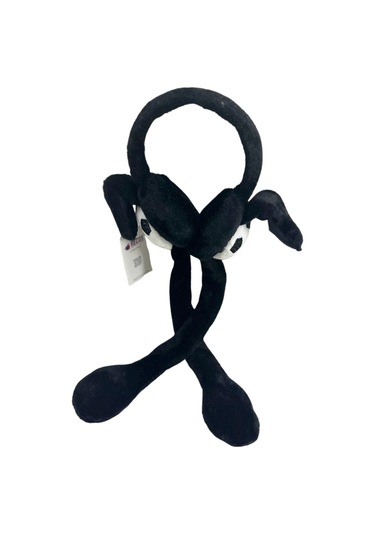 Recos Çocuk Peluş Figürlü Oynar Kulaklı Hareketli Sesli Kışlık Kulaklık Rcs.tp.syh.2025 Siyah