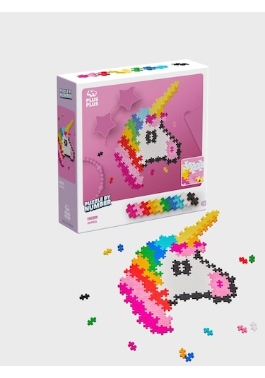 Plus - Plus Minecraft Temalı Kutuda By Number Unicorn Lego Yapı Oyuncağı 250 Parça 3929