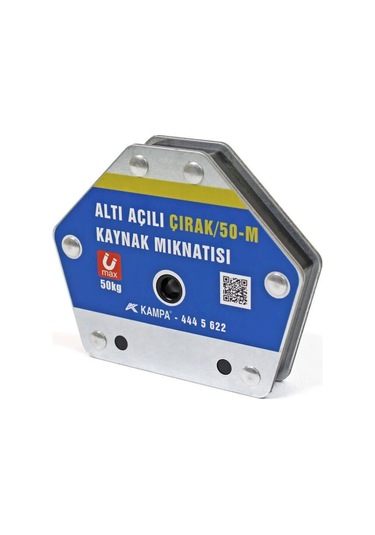 Çırak/50m Manyetik Kaynak Gönyesi 2 Adet 6 Açılı 50 Kg Kaynak Tutucu