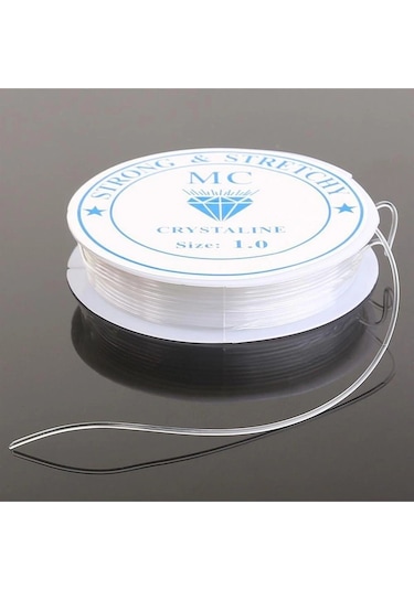 Esnek Misina Lastik İp 0,8 Mm Şeffaf 15 Metre