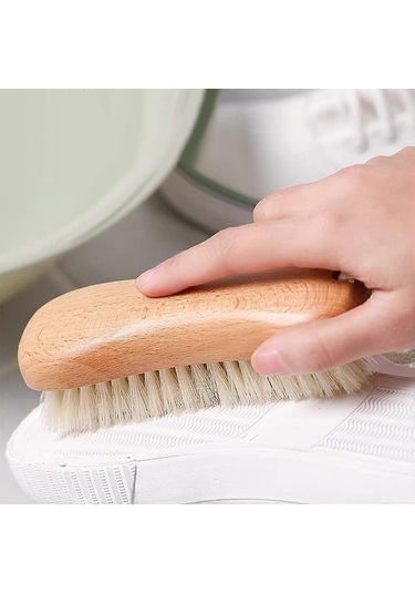 Temizleme Fırçası Ayakkabı Fırçası Ev Çamaşır Fırçası Ahşap Saplı Ayakkabılar İçin Ayakkabı Kılıfları