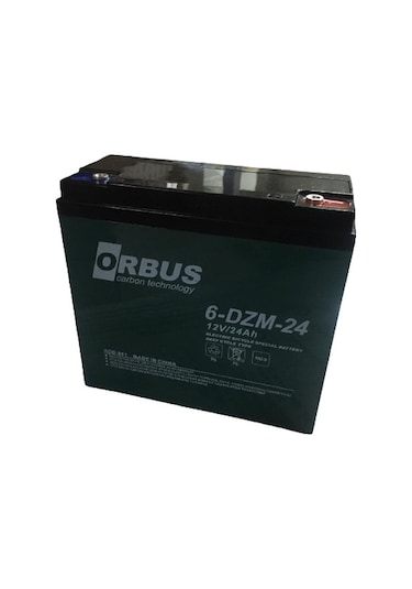 Orbus 12v 24ah Dik Elektrikli Bisiklet Jel Akü