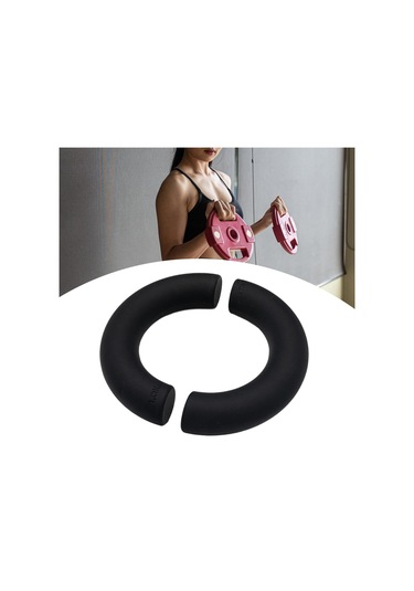 Suntek 2 Adet Yarım Daire Dambıl Kaymaz Taşınabilir Siyah-1kg