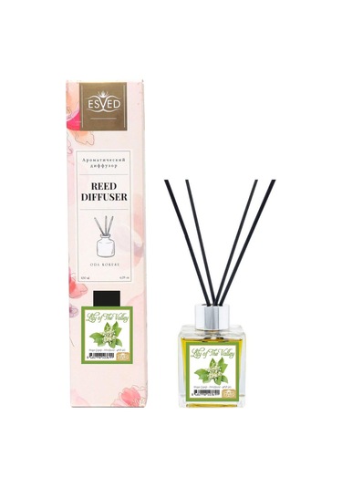 Esved Müge Çiçeği Kokusu 100 ML + Çubuklu Oda Kokusu Yedek Dolum Şişesi