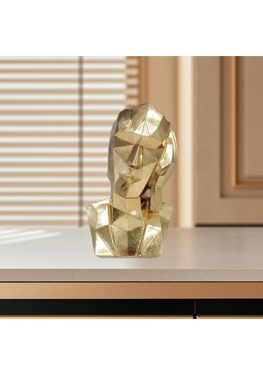 Suntek Reçine Düşünür Heykeli Ev Dekoru Soyut Figür Masa Hayır Dinle