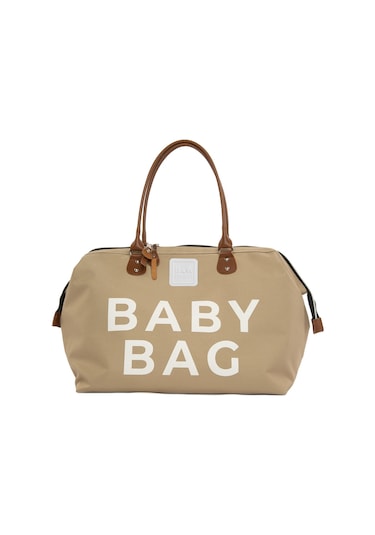 Bagmori Baby Bag Baskılı Bebek Bakım Çantası Vizon