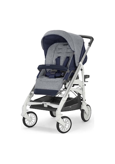 Inglesina Trilogy Tek El Tek Hamle ile Katlanıp Açılan Çift Yön Bebek Arabası - Antigua Blue