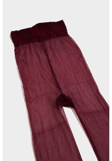 Defacto Kadın Bordo 5 Denye Külotlu Çorap	 B5872AXNS Bordo