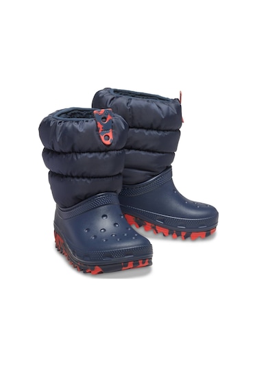 Crocs Classic Neo Puff Çocuk Bot Lacivert 207684-410 Lacivert - Kamuflaj
