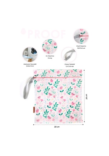 Proof Kirli Temiz Çantasi Flowy Çok Renkli