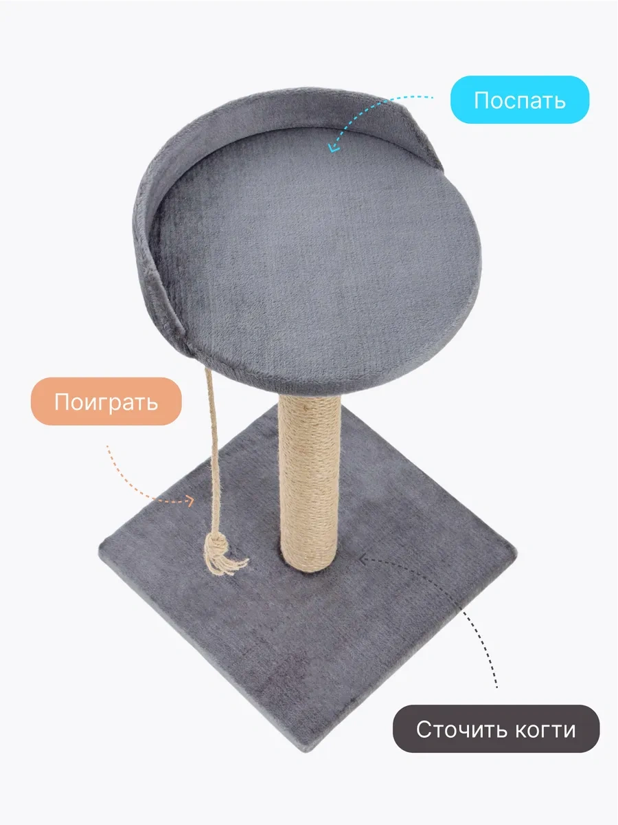 Rıch Breed Kedi Tırmalama Direği Masası Zeminli Dinlenme Yatağı 74629154