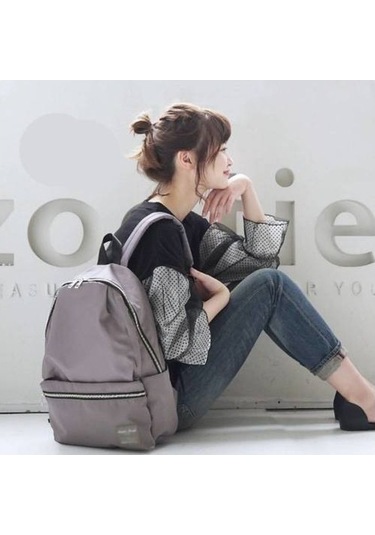 Şık Ve Minimalist Japon Tarzı Kadın Sırt Çantası - Ortaokul Öğrencileri İçin Dayanıklı Naylon Okul Çantası, Pratik Seyahat Çantası Gri