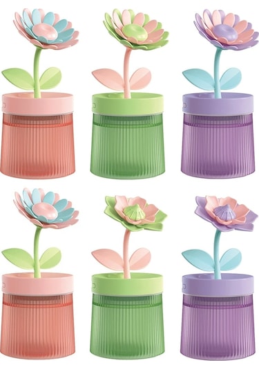 Çiçek Spreyi Nemlendirici Renkli Atmosfer Işığı Usb Aromaterapi Nemlendirici, Renk: Gardenya Moru