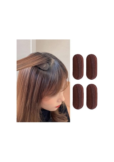 Siyah 4 Adet Saç Hacim Veren Klipler Iyi Kabarık Nefes Alabilir Saç Hacmini Artırın Görünmez Dıy Kabarık Saç 1