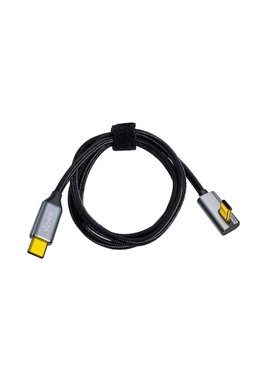 Uc-064-lp-1.0m Pd 100w Şarj 90 Derece Düşük Profil Açılı Usb3.1 Tip-c Erkek-erkek 10gbps Veri Kablosu