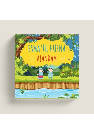 Okul Öncesi İçin Esmaül Hüsna Ajandam Çok Renkli
