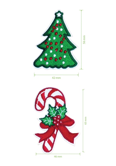 Pin Your Patch New Year Christmas Yeni Yıl Patch Set Patch Yama Seti Kırmızı