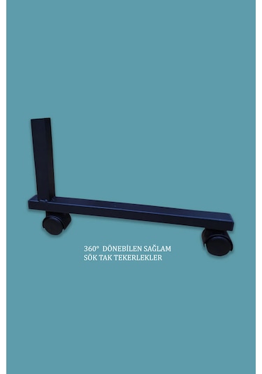 Laptop Sehpası Çalışma Masası Yükseklik Ayarlı Tekerlekli 80-40