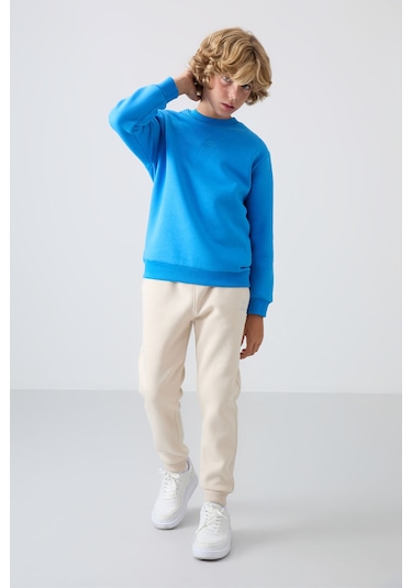 Tommy Life Bej Pamuklu Kalın İçi Tüylü Yumuşak Dokulu Standart Fit Nakışlı Erkek Çocuk Eşofman Alt - 11224 Bej Tommy Life Bej Pamuklu Kalın İçi Tüylü Yumuşak Dokulu Standart Fit Nakışlı Erkek Çocuk Eşofman Alt - 11224 Bej