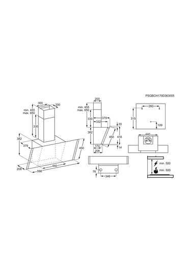 Electrolux EFV60657OK ExtractionTech Duvar Tipi 60 CM Davlumbaz