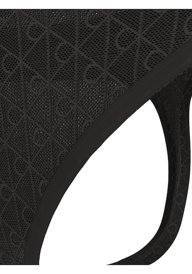 Calvin Klein Kadın Siyah Logo Detaylı Tanga-14825