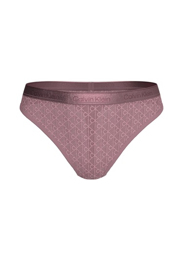 Calvin Klein Kadın Logo Detaylı Pembe Tanga-14671