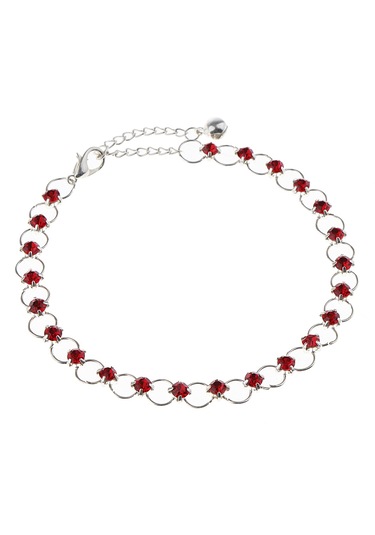 Dolıty 26.5cm Moda Çok Renkli Bohem Gümüş Kaplama Kırmızı Kırmızı