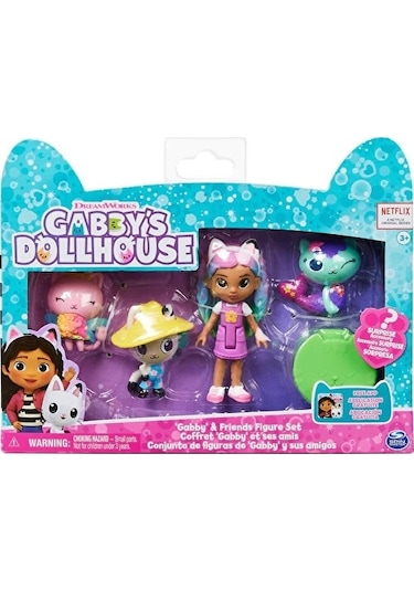 Gabby S Dollhouse, Gabby And Arkadaşları Figür Seti 6065350
