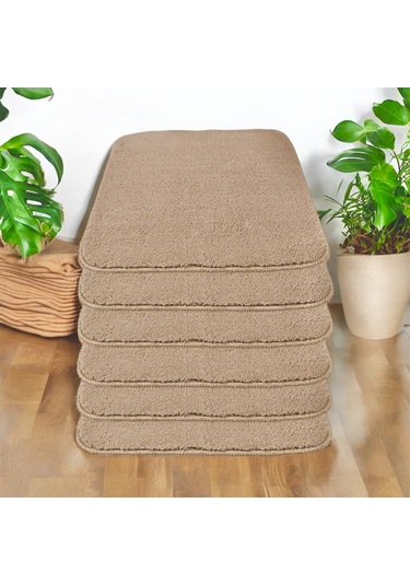 My Evilla Kaymaz Sandalye Minderi 6'lı 40x40 Vizon Vizon