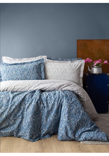 Tek Kişilik Complete Set Leros Indıgo - Complet Set Bej