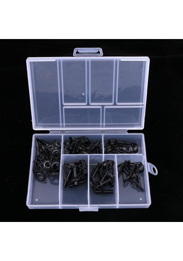 Suntek 40 Adet Paslanmaz Çelik Olta Rehberleri Halka Çubuk