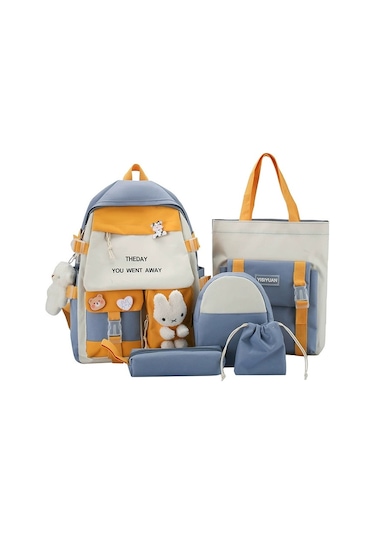 Myinkai Açık Mavi Yeni Ortaokul Ve Lise Mori Okul Çantaları Açık Mavi