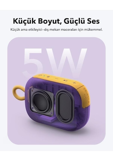 Anker Soundcore Select 4 Go Kablosuz Bluetooth Hoparlör - Mor