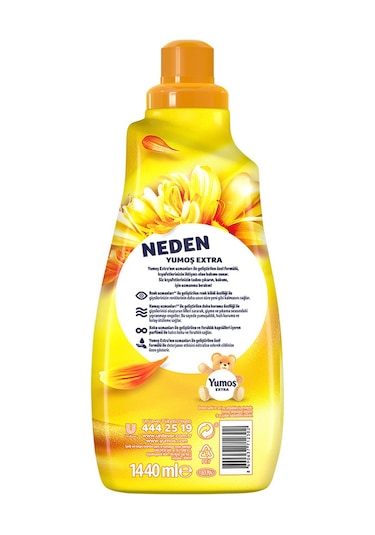 Yumoş Extra Hanımeli Çamaşır Yumuşatıcısı 4 x 1440 ML