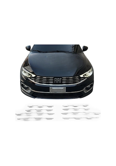 Fiat Egea Sd / Hb Krom Ön Panjur Diamond Model 8 Prç 2020 Üzeri